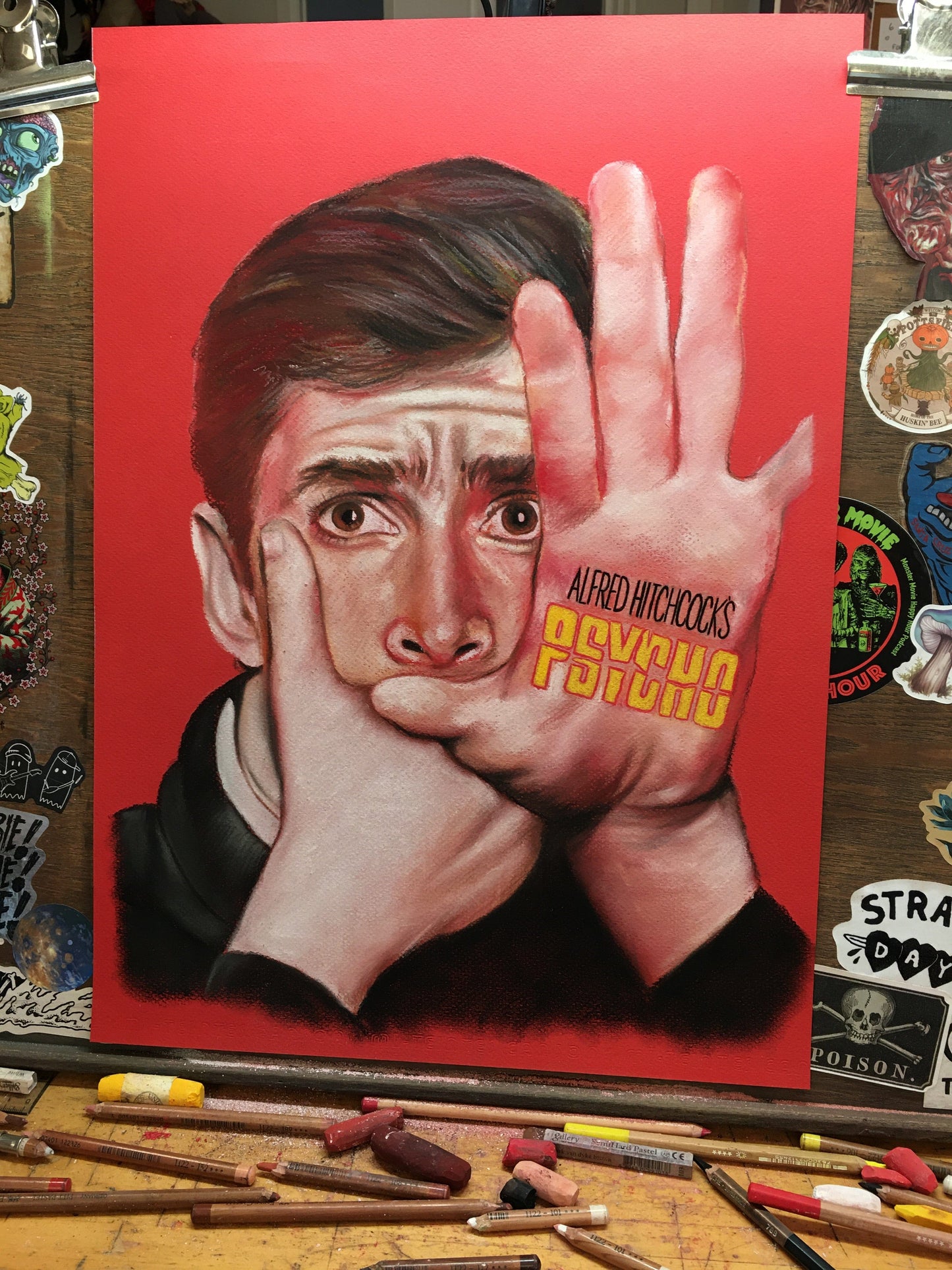 Norman Bates - Original Pastel Artwork