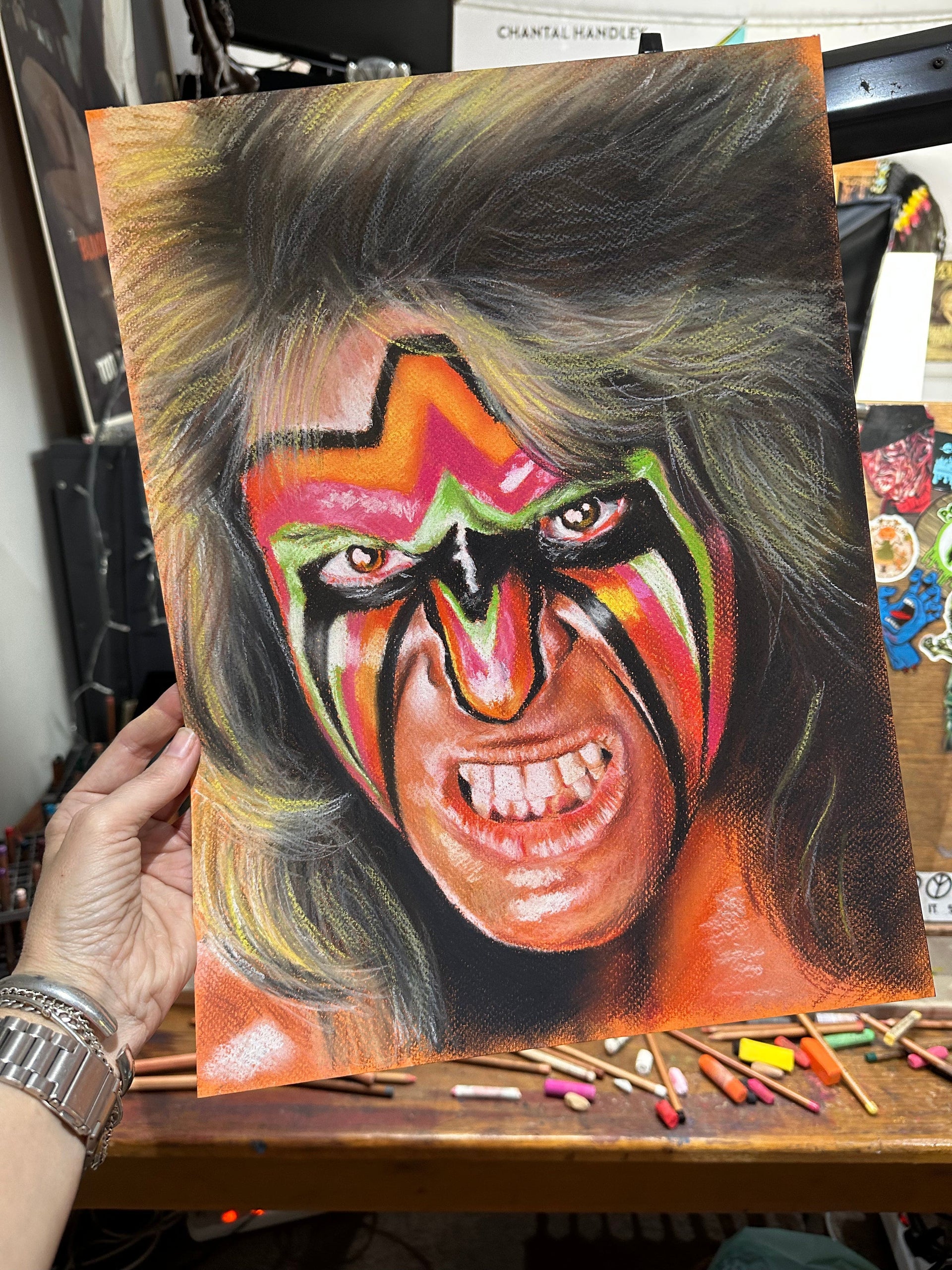 Ultimate Warrior Handmade Art buying Decor